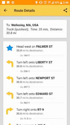 SmartTruckRoute 2 Nav & IFTA android App screenshot 3